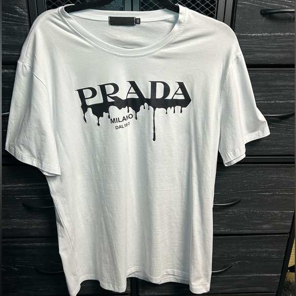 Prada Milano White DAL 1913 T-Shirt -2XL